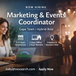 Marketing & Events Coordinator | Cape Town (Hybrid) Marketing & Events Coordinator | Cape Town (Hybrid)
