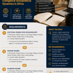 Researcher – Evangelical Sociopolitical Dynamics in Africa Researcher – Evangelical Sociopolitical Dynamics in Africa